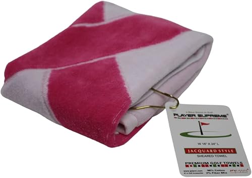 Miniatura 3 de Pink Ribbon - Toalla de golf para concientización sobre el cáncer (rosablanco)