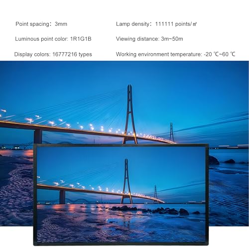 Image of P3 40 inchx25 inch Led Sign Programmable Scrolling Digital Display Screen For Business Message Board Wifi Control High Definition High Brightness Advertising Support Image& Video Matrix Panel