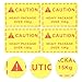 ADOCARN 100pcs Adhesive Heavy Object Warning Labels 7x10cm Over 15kg Shipping Caution Stickers Industrial Packaging Safety Signs