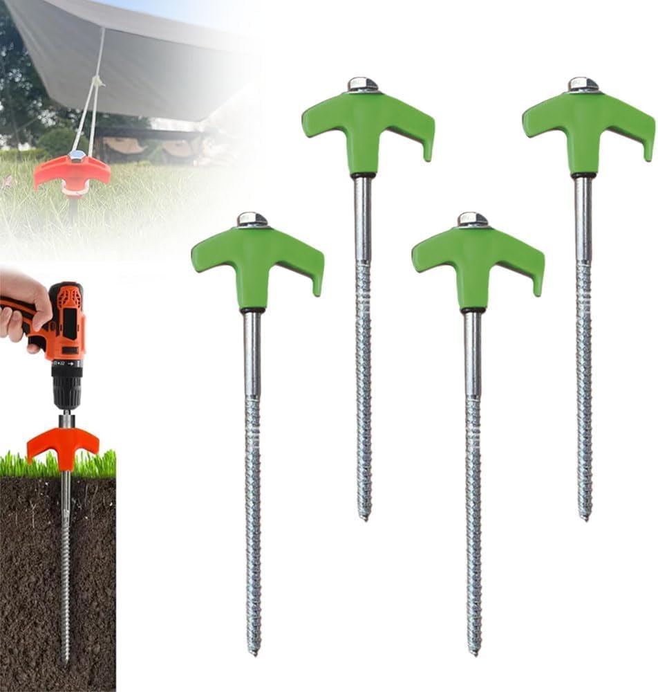 Lot De 30 Piquets De Tente Robustes - Piquets De Tente à Visser De 20,3