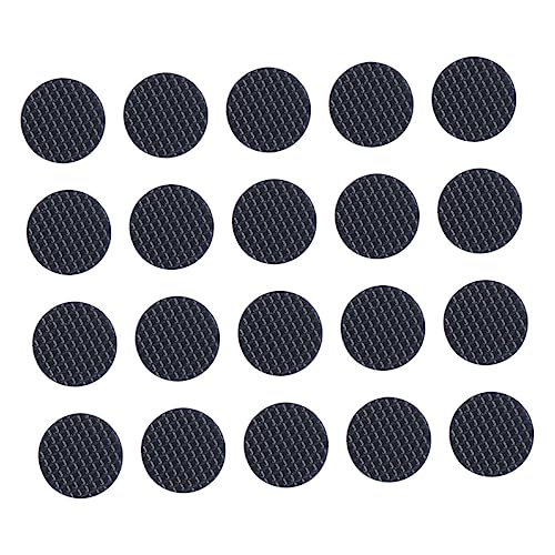 SUPVOX 20Pcs Self Adhesive Rubber Guitar Pick Grips Slip Pads for Enhanced Friction Easy to Install Durable Accessory for Guitar Picks Black