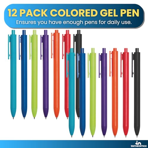 Bolígrafos de gel multicolor 12 unidades 0.7 mm miniatura 6