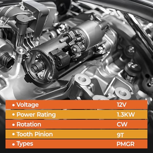Arrancador Nuevo 19185 para Chrysler 300, Dodge Challenger/Charger/Durango, Jeep Grand Cherokee, Ram 1500 V6 3.6L Motores, 12V 1.3KW miniatura 2