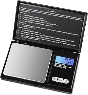 Digital mini weighing scales, 200x0.01g Portable Digital Kitchen Weighing Pocket precision Scale with Back-light LCD Display For Gold, Jewellery, Food, Herb and Coffee Powder