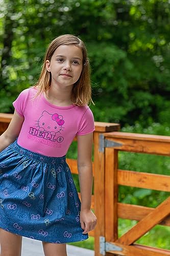 Vestido de Hello Kitty para niña pequeña y ropa casual infantil de algodón 2