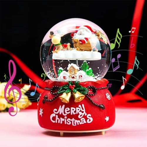 Schneekugel Laterne Musical, Weihnachtslaterne Led mit...