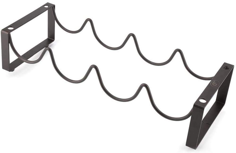 Metall Weinregal, Schwarz Wein Kleiderbügel Halter Freistehende Tischplatte Wein Lagerung Display Rack Upside Down Becher Wein Lagerregal für Home Kitchen Restaurant KTV,