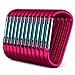 Gold Lion Gear 12 Pack - 3" Pink Aluminum Carabiner D Shape Buckle Pack, Keychain Clip, Spring Snap Key Chain Clip Hook Buckle (Pink 3" (12 Pack))