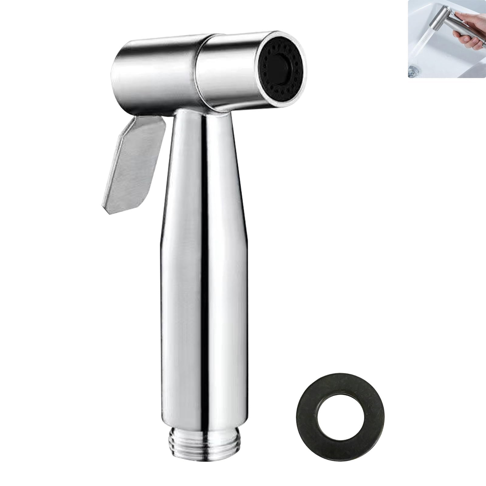 Grifo Bidet de Acero Inoxidable para WC, Control de Presión del Agua, Fácil Instalación, Amplia Gama de Aplicaciones - 1
