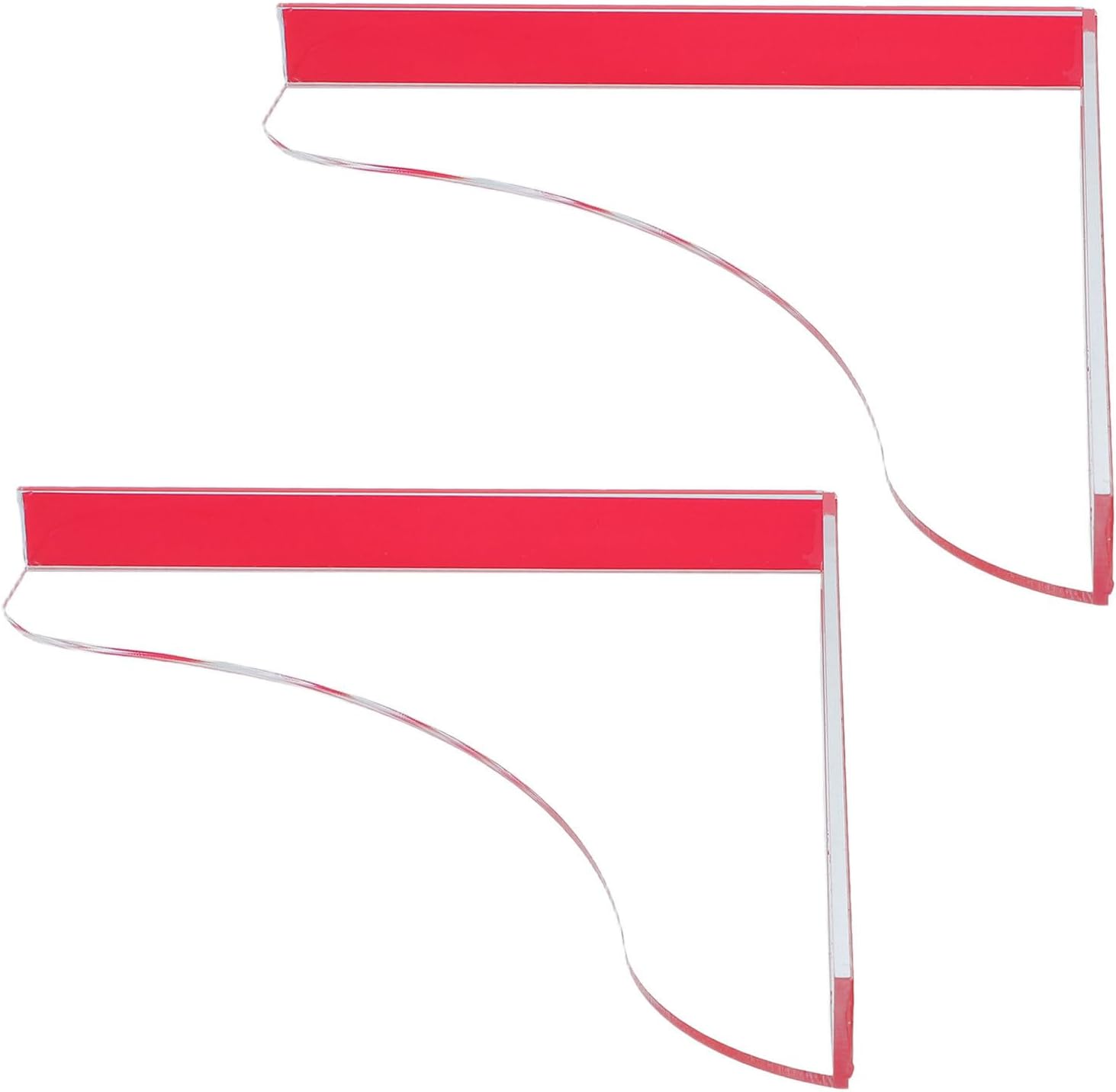 2pcs Acrylic Shower Splash Guard for Bathtub and Bathroom, Self-Adhesive Water Barrier with 3mm Thickness, Effective Splash Protector for Tub Corners and Kitchen Sinks