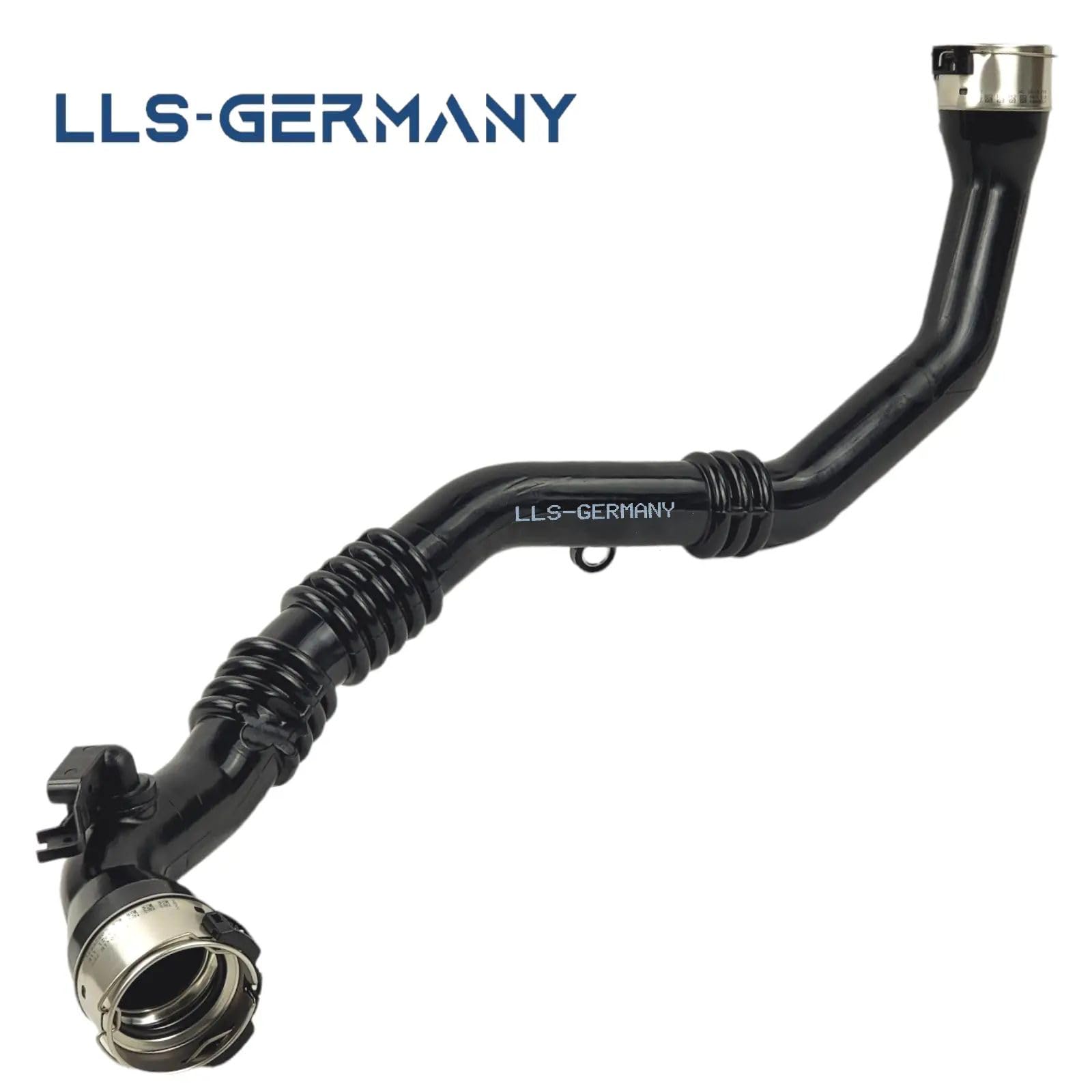 LLS-GERMANY Tubo Turbo compatible con Dacia Duster (HS), 1.5 dCi, 90 PS, 144608527R, 144 608527R, conexión original HENN