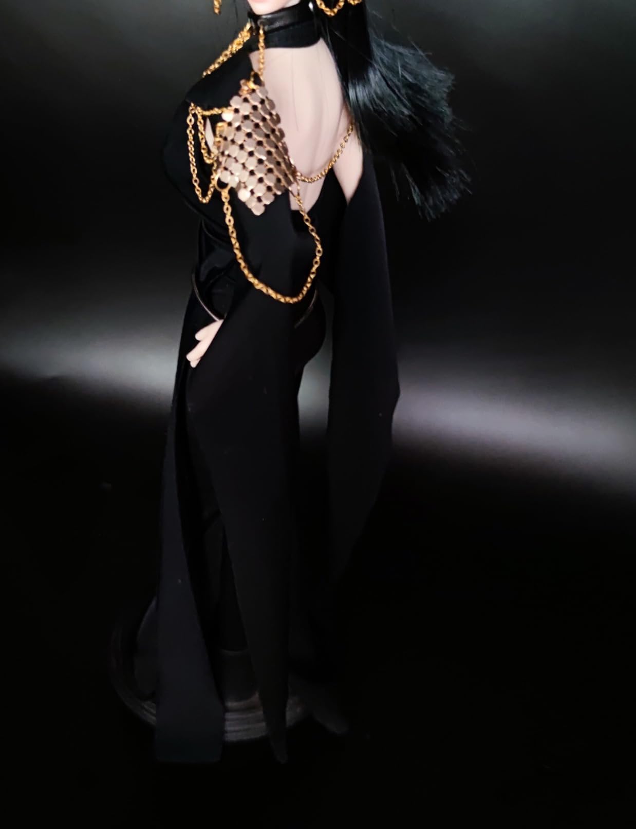 Amazon.co.jp: 1/6服セクシー 1/6服 女性 黒の戦闘服、王女の戦闘服