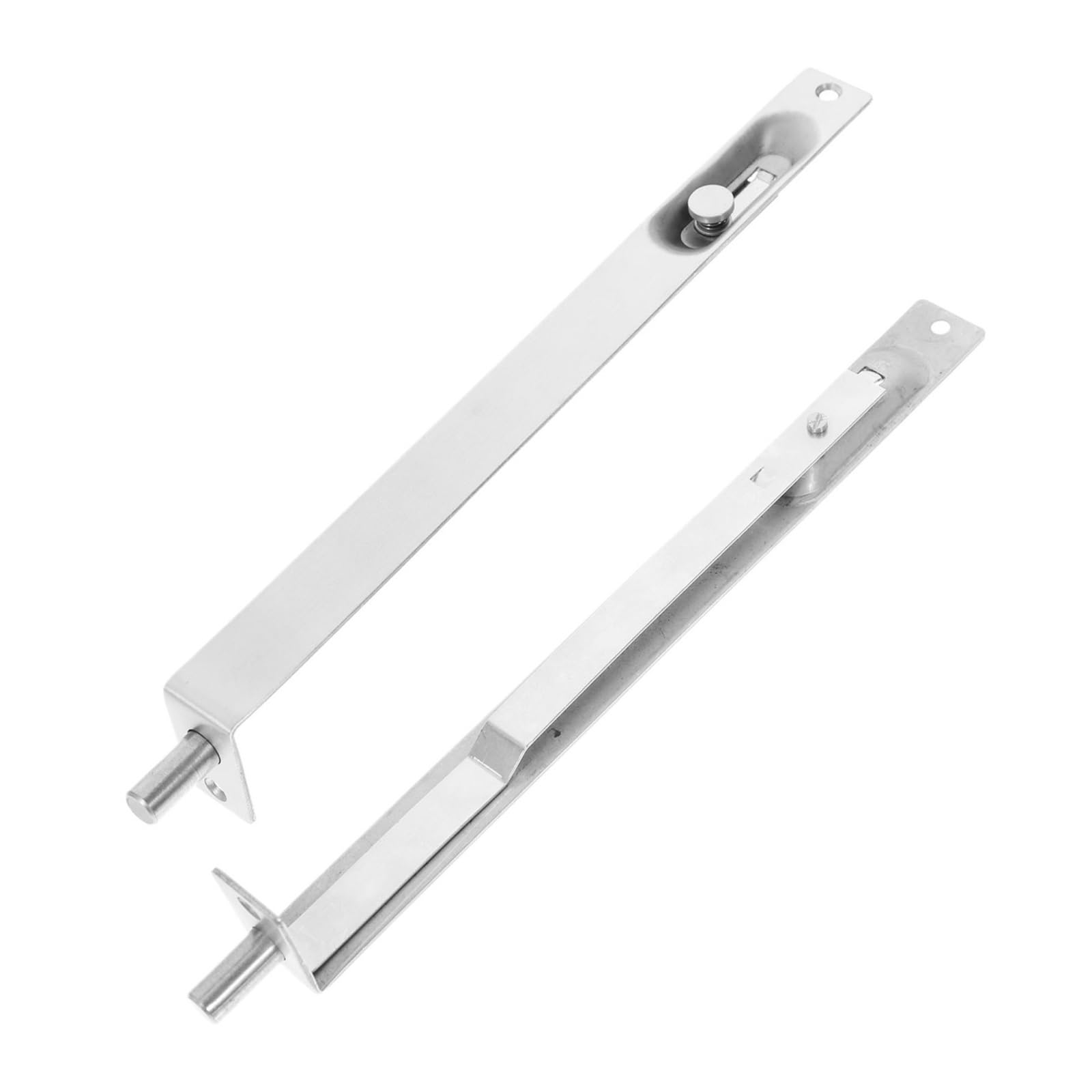 Flush Bolt for Double Door 25Cm Flush Bolt Stainless Steel Hidden Door Lock for Double French Doors Heavy Duty Slide Latch Security Catch
