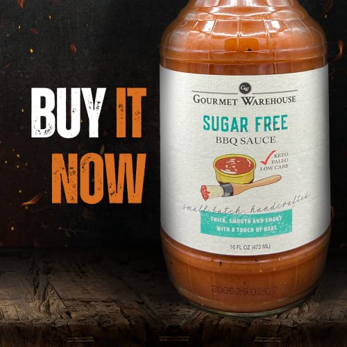 Gourmet Warehouse Sugar Free Bbq Sauce, Premium Barbecue Sauces Handcrafted In Small Batches Gluten-Free, Hfcs-Free, Low Carb thumb #7