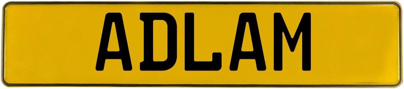 Vintage Parts 582908 Adlam イエロー スタンプ アルミニウム ストリート サイン Mancave ウォール