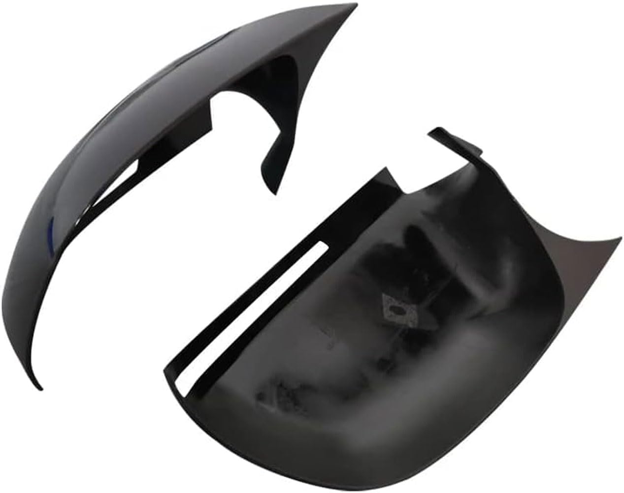 Coche Cubierta Espejo Retrovisor para Audi A3 8P A4 A5 B8 B8.5 Q3 A6 C6 4F S6, Tapa de Espejos Retrovisores Izquierdo Derecho Reemplazo Accesorios,A/Glossy Black-b8