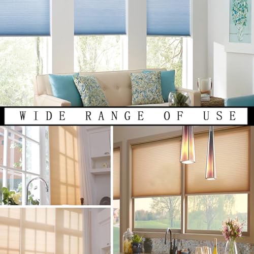 Kuuguu 983 6 Pcs Blinds Cordless Handles Clear Mini Plastic Honeycomb Roller Shades Hem Grips Shade Window Lift Handles Curtain Hardware Hooks thumb #6