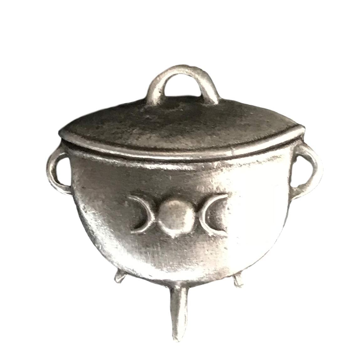 Emblems-Gifts Cauldron Halloween Brooch Handcrafted From English Pewter (BR0747)+ 59mm Button Badge