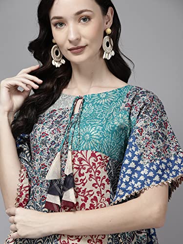 Image of INDO ERA Women A-Line Polyester Kurta /Kurti