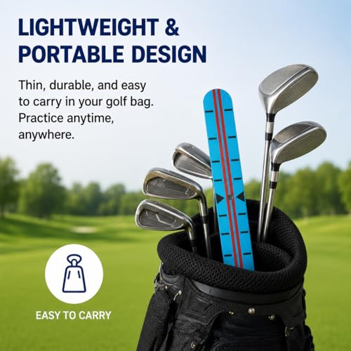 Image of Golf Putting Alignment Trainer Portable Stroke Training Aid, Start Line Control & Instant Feedback Practice Tool for Short Putts, Face Alignment Trainer for Indoor & Outdoor Use