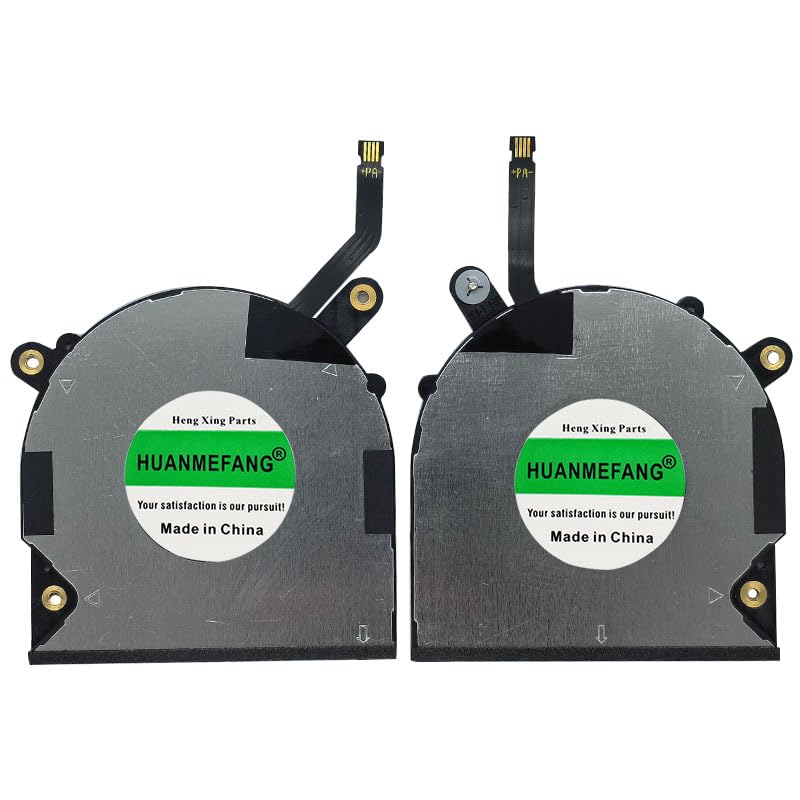 Replacement New CPU and GPU Cooling Fan for Dell XPS 13 7390 9310 2-in-1 Machine (Only fit for 2-in-1 Version) ND55C69 ND55C70 DC5V 0.5A Fan