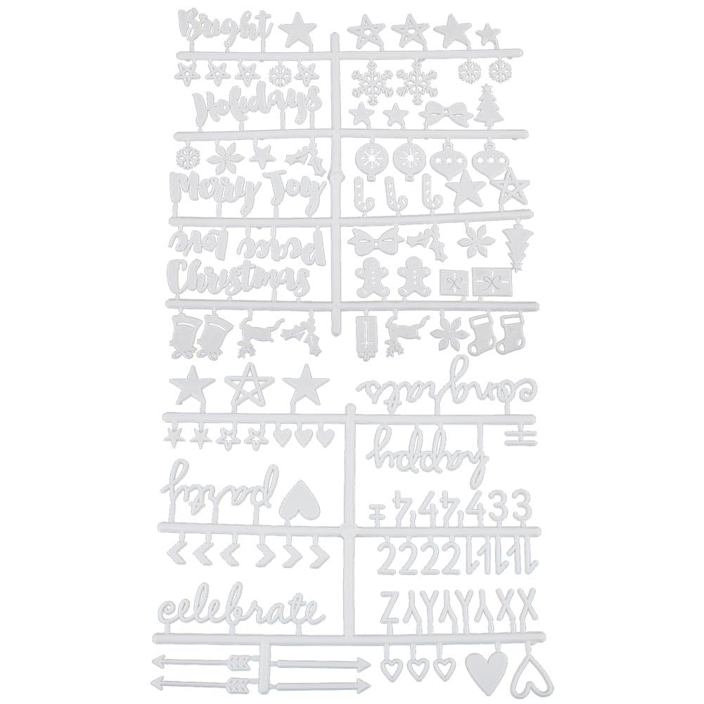 GORGECRAFT 127Pcs 2 styles Felt Message Board Accessories Boards Plastic Letters Word Sign Changeable Characters Set Numbers Symbols Creative Home Goods for Quotes Notes Announcement Office Decor