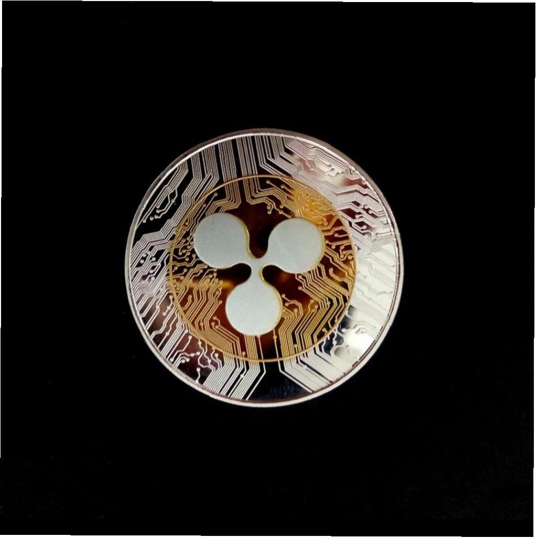 Ripple Commemorative Coin Copper Silver Art Art Gift Fishys Gift for Collector