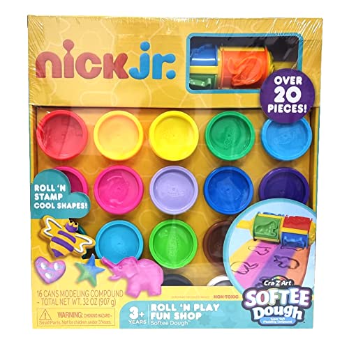 Nick Jr. Crazart Nick Jr. Rainbow Roll N Play Set, Softee Dough Over 20 Pcs
