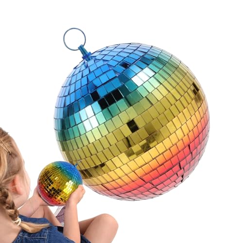 Palla Da Discoteca – Schiuma 15–20 Cm | Decorative A Gradiente Riflettente Per Feste Natalizie | Ideale Per DJ Club Serate Carnevale E Decorazione Di Eventi