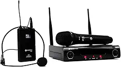 Microfone sem Fio de Mão e Headset Kadosh K412C Recarregável