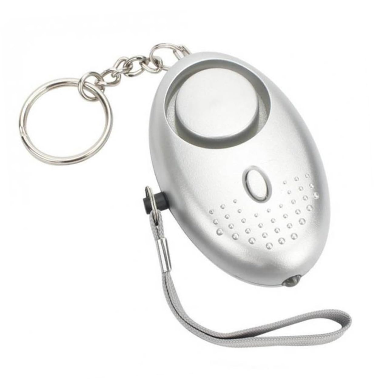 jojofuny 6piezas Alarma Personal De Emergencia con Linterna Led para Seguridad De Mujeres y Ancianos Plata