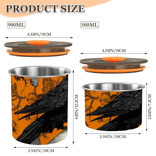 Contenedor Hermético para Café Acero Inoxidable 500ml miniatura 3