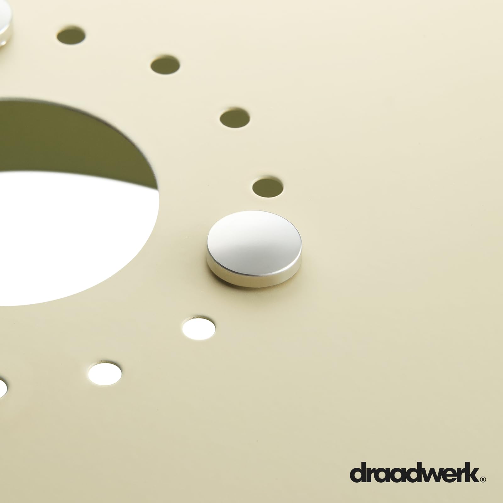 draadwerk® Pendelleuchte Oona | Hängeleuchte aus 3 Metall-Lampenschirmen | Modernes, klares Design | Für Wohnzimmer, Esszimmer, Schlafzimmer (Creme)