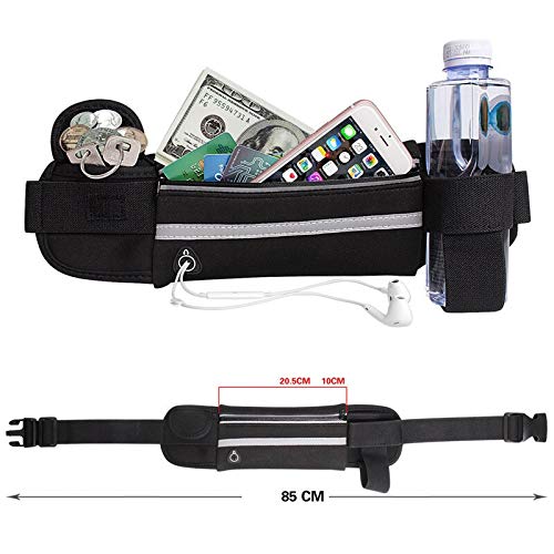 Pochete Esportiva Corrida Porta Celular Garrafa Documento Cinta Fitness Cores (Rosa)