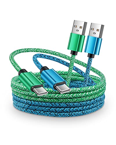 USB to USB C Cable [2pack/3ft] for iPhone 17/16e/16 Pro/15 Pro Max/15 Plus, Type C Charger Fast Charging Cord for Samsung Galaxy S25 S24 S23 Ultra S23 S22 A16 5G A17 USB-A to USBC Braided Apple 17 Air