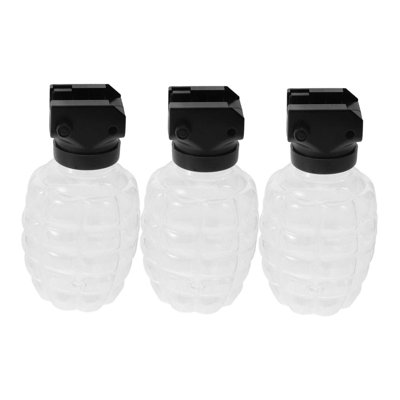 LALADEFIEE Pineapple Beads Subpackage Bottle 3 Sets Plastic Refill Bottles with Adapter Easy Carry for Boys and Girls Foam Blaster Games Outdoors