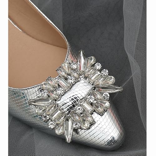 Women's Slingback Low Block Heels Closed Toe Dress Pumps Shoes for Wedding Office Evening Party4