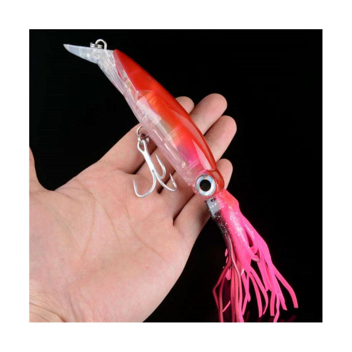 Esca Da Pesca Efficace 10 Pz 80 Mm Luminosa Polpo Gomma - Foto 7