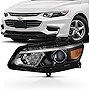 AKKON - For 2016-2018 Cherolet Malibu Driver + Passenger Side Projector Headlight Assembly Black Housing Clear Lens Set