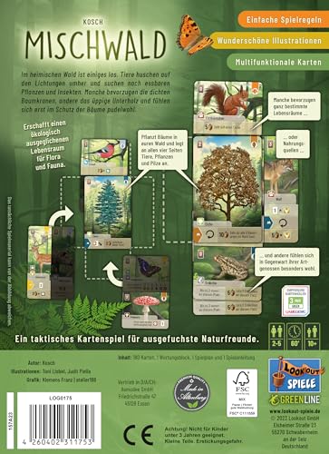 Lookout, Mischwald, Familienspiel, Kartenspiel, 2-5 Spieler, Ab 10+ Jahren, 60 Minuten, Deutsch – Bild 5