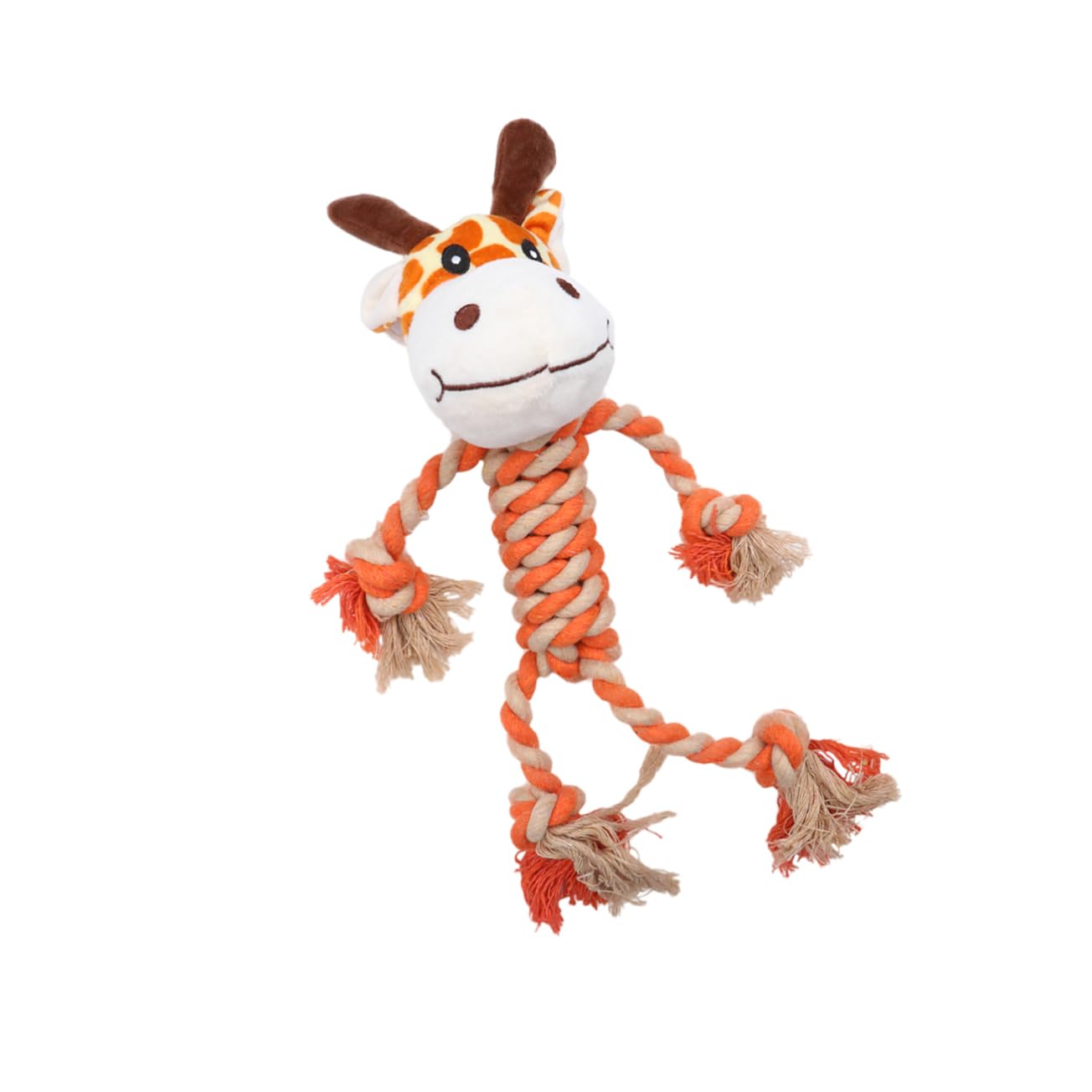 ORFOFE Adorable Giraffe Pet Cotton Rope Plush Educational Dog Playing for Dogs Fun and Interactive Pet Chew