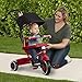 Radio Flyer Stroll N Trike Grows with Child, Converts from Parent Steering to Pedaling for Ages 1-5, Features Safety Harness, UV-Protection Canopy, Cup Holder, Toy Storage, and More, Amazon Exclusive