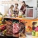 Commercial Food Dehydrator 12 Tray Stainless Steel with One-Touch Presets, 800W Professional Jerky Maker with Dual Fans, 360° Airflow, 86°F-185°F Digital Timer for Herbs, Fruits, Dog Treats