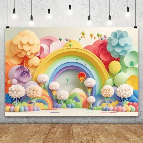 YongFoto Paper Flowers Backdrop