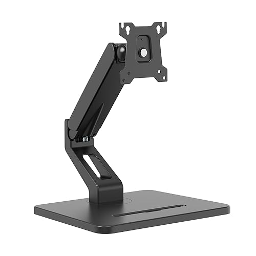 HUION Stand, Single Monitor Arm for 17-32 inch Screens, Holds up to 22 lbs, Adjustable Monitor Mount with Gas Spring Full Motion, VESA 75x75 & 100x100mm