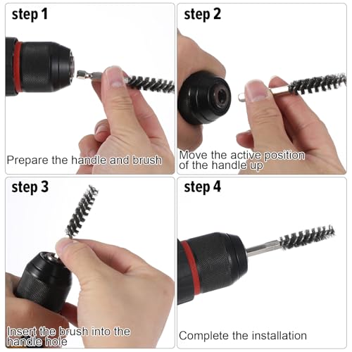 Nogeqi 4 Pack Drill Brush