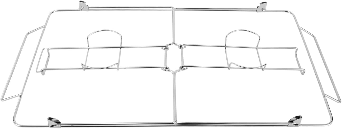 24 Pack Foldable Chafing Wire Rack Buffet Stand Full Size Chafing Racks for Serving Trays Food Warmers Catering Supplies for Parties, Occasions, or Events