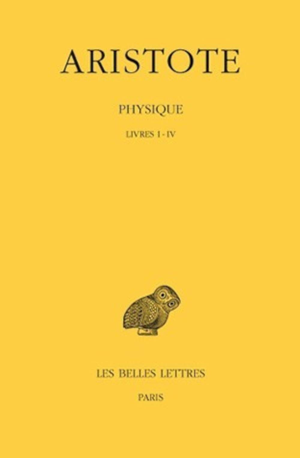 Aristote. Physique, tome 1 : Livres I-IV : Carteron, H.: Amazon.fr