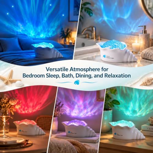 Ocean Projector Light for Room Decor, Cordless Shower Lamp Wave Lighting - image 4