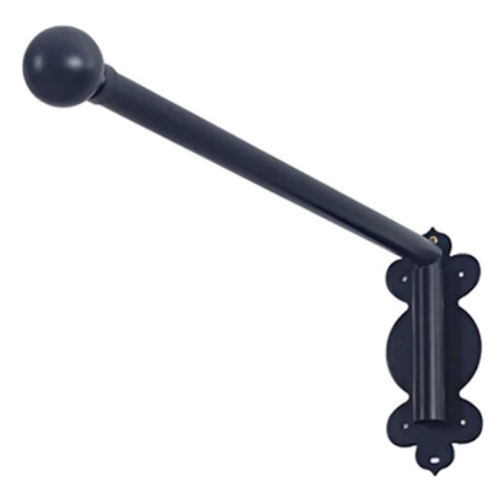 GLDYTVF Heavy Duty 180° Rotation Curtain Poles - Metal Swing Arm Curtain Rods for Eyelet Curtains Adjustable Window Display Stand Black 120cm/47.2IN